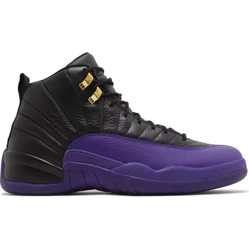 Air Jordan Retro 12 Field Purple Black Sneakers Size 12 - Picture 4 of 14